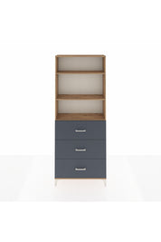 Arges Dolap 3 Raflı 3 Çekmeceli 88x30x221 - S30M135V8A