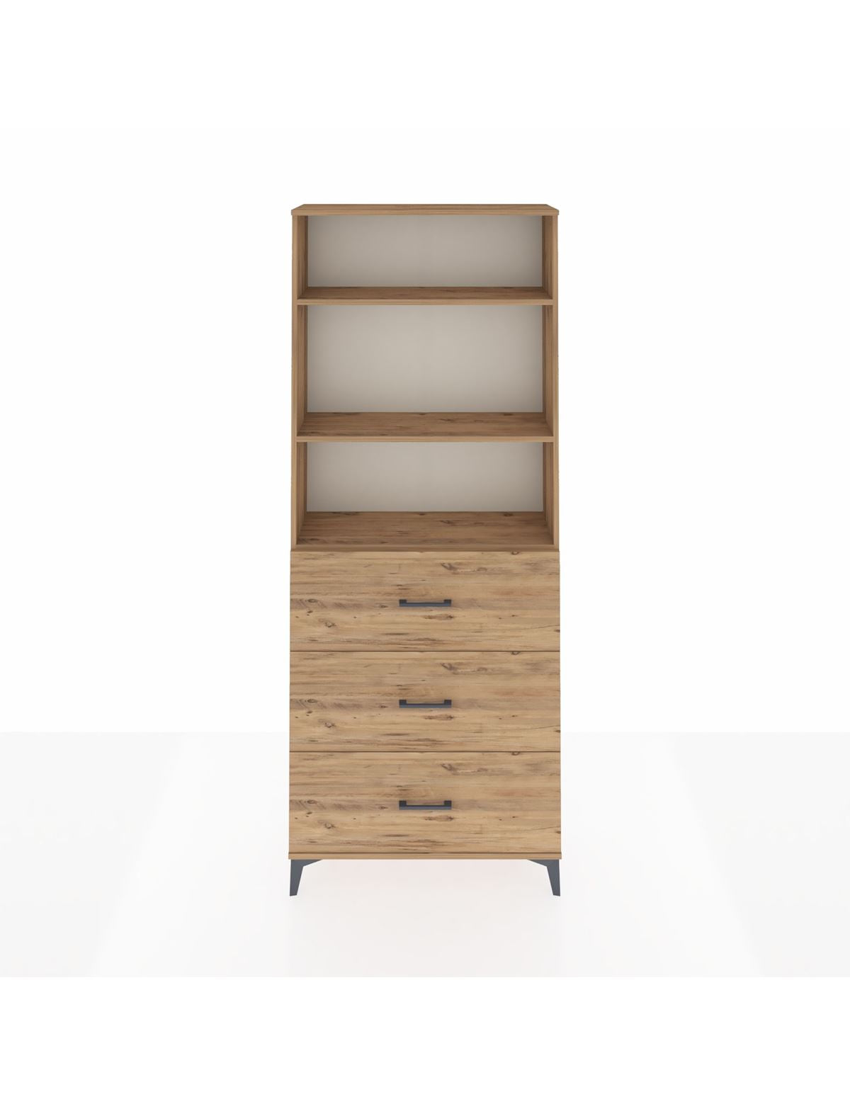 Arges Dolap 3 Raflı 3 Çekmeceli 88x30x221 - S30M135V9A