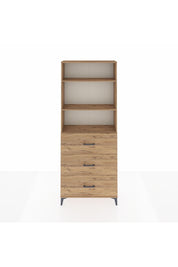 Arges Dolap 3 Raflı 3 Çekmeceli 88x30x221 - S30M135V9A