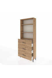 Arges Dolap 3 Raflı 3 Çekmeceli 88x30x221 - S30M135V9A