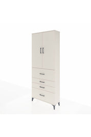 Arges Dolap 3 Raflı 4 Çekmeceli 2 Kapaklı 88x30x221 - S30M136V1A