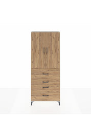 Arges Dolap 3 Raflı 4 Çekmeceli 2 Kapaklı 88x30x221 - S30M136V3A