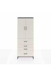 Arges Dolap 3 Raflı 4 Çekmeceli 2 Kapaklı 88x30x221 - S30M136V4A