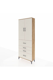 Arges Dolap 3 Raflı 4 Çekmeceli 2 Kapaklı 88x30x221 - S30M136V7A