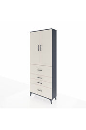 Arges Dolap 2 Raflı 4 Çekmeceli 2 Kapaklı 88x30x221 - S30M137V4A