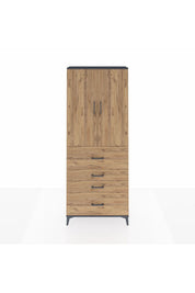 Arges Dolap 2 Raflı 4 Çekmeceli 2 Kapaklı 88x30x221 - S30M137V6A