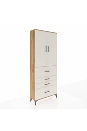Arges Dolap 2 Raflı 4 Çekmeceli 2 Kapaklı 88x30x221 - S30M137V7A