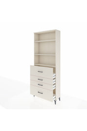 Arges Dolap 3 Raflı 4 Çekmeceli 88x30x221 - S30M138V1A
