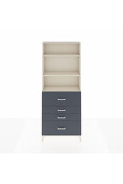 Arges Dolap 3 Raflı 4 Çekmeceli 88x30x221 - S30M138V2A