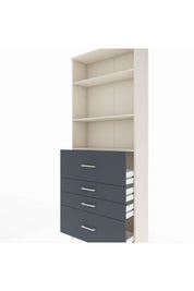 Arges Dolap 3 Raflı 4 Çekmeceli 88x30x221 - S30M138V2A