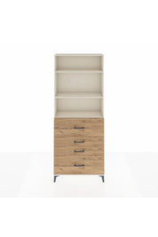 Arges Dolap 3 Raflı 4 Çekmeceli 88x30x221 - S30M138V3A