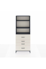 Arges Dolap 3 Raflı 4 Çekmeceli 88x30x221 - S30M138V4A