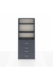 Arges Dolap 3 Raflı 4 Çekmeceli 88x30x221 - S30M138V5A