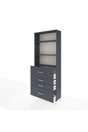 Arges Dolap 3 Raflı 4 Çekmeceli 88x30x221 - S30M138V5A