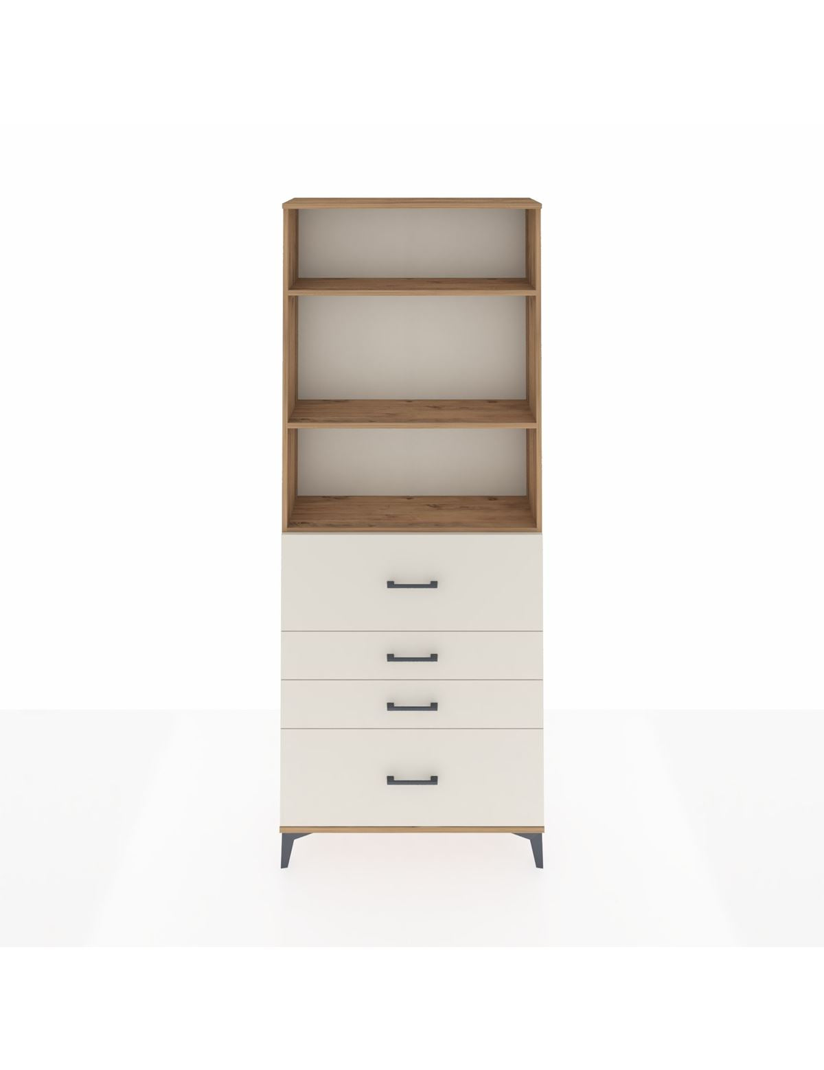 Arges Dolap 3 Raflı 4 Çekmeceli 88x30x221 - S30M138V7A