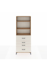 Arges Dolap 3 Raflı 4 Çekmeceli 88x30x221