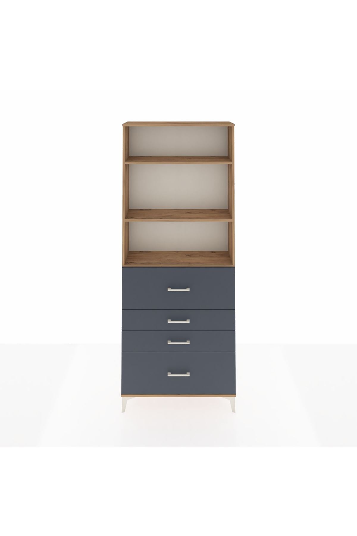 Arges Dolap 3 Raflı 4 Çekmeceli 88x30x221 - S30M138V8A