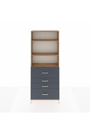Arges Dolap 3 Raflı 4 Çekmeceli 88x30x221 - S30M138V8A