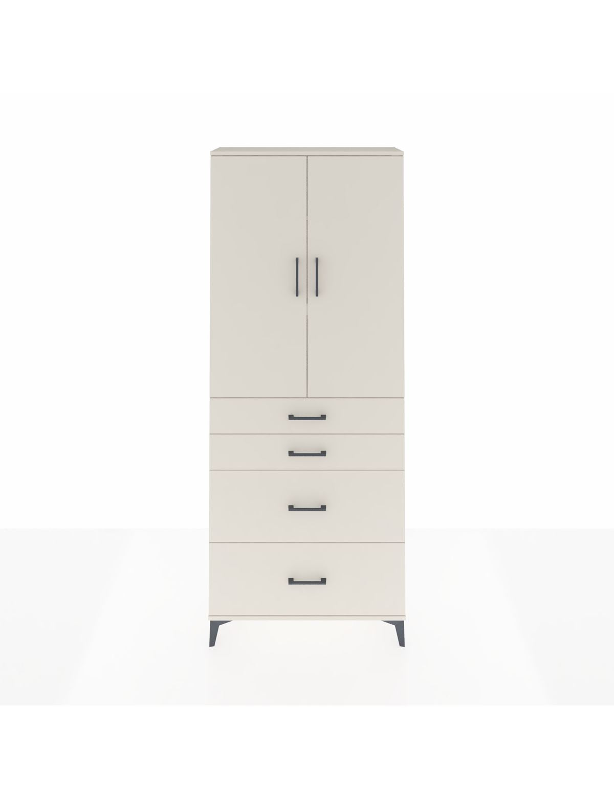 Arges Dolap 3 Raflı 4 Çekmeceli 2 Kapaklı 88x30x221 - S30M139V1A