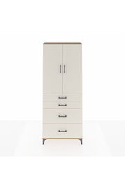 Arges Dolap 3 Raflı 4 Çekmeceli 2 Kapaklı 88x30x221 - S30M139V7A