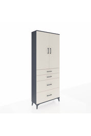 Arges Dolap 2 Raflı 4 Çekmeceli 2 Kapaklı 88x30x221 - S30M140V4A