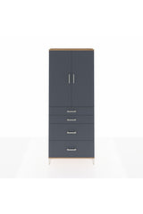 Arges Dolap 2 Raflı 4 Çekmeceli 2 Kapaklı 88x30x221