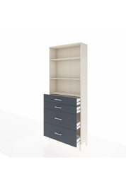 Arges Dolap 3 Raflı 4 Çekmeceli 88x30x221 - S30M141V2A