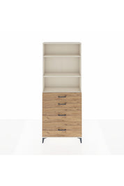 Arges Dolap 3 Raflı 4 Çekmeceli 88x30x221 - S30M141V3A
