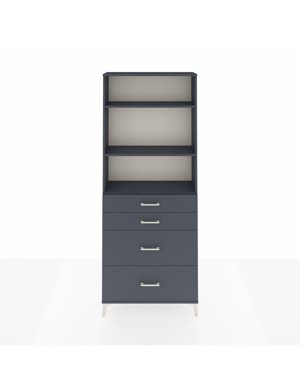 Arges Dolap 3 Raflı 4 Çekmeceli 88x30x221 - S30M141V5A