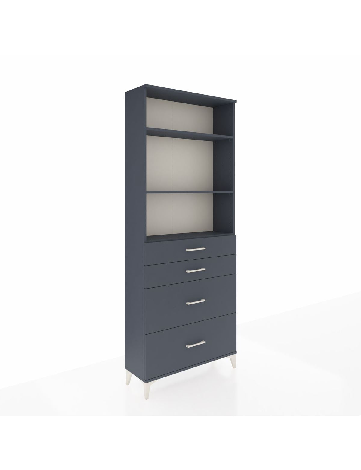 Arges Dolap 3 Raflı 4 Çekmeceli 88x30x221 - S30M141V5A