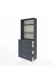 Arges Dolap 3 Raflı 4 Çekmeceli 88x30x221 - S30M141V5A