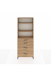 Arges Dolap 3 Raflı 4 Çekmeceli 88x30x221 - S30M141V9A