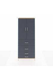 Arges Dolap 3 Raflı 4 Çekmeceli 2 Kapaklı 88x30x221 - S30M142V8A