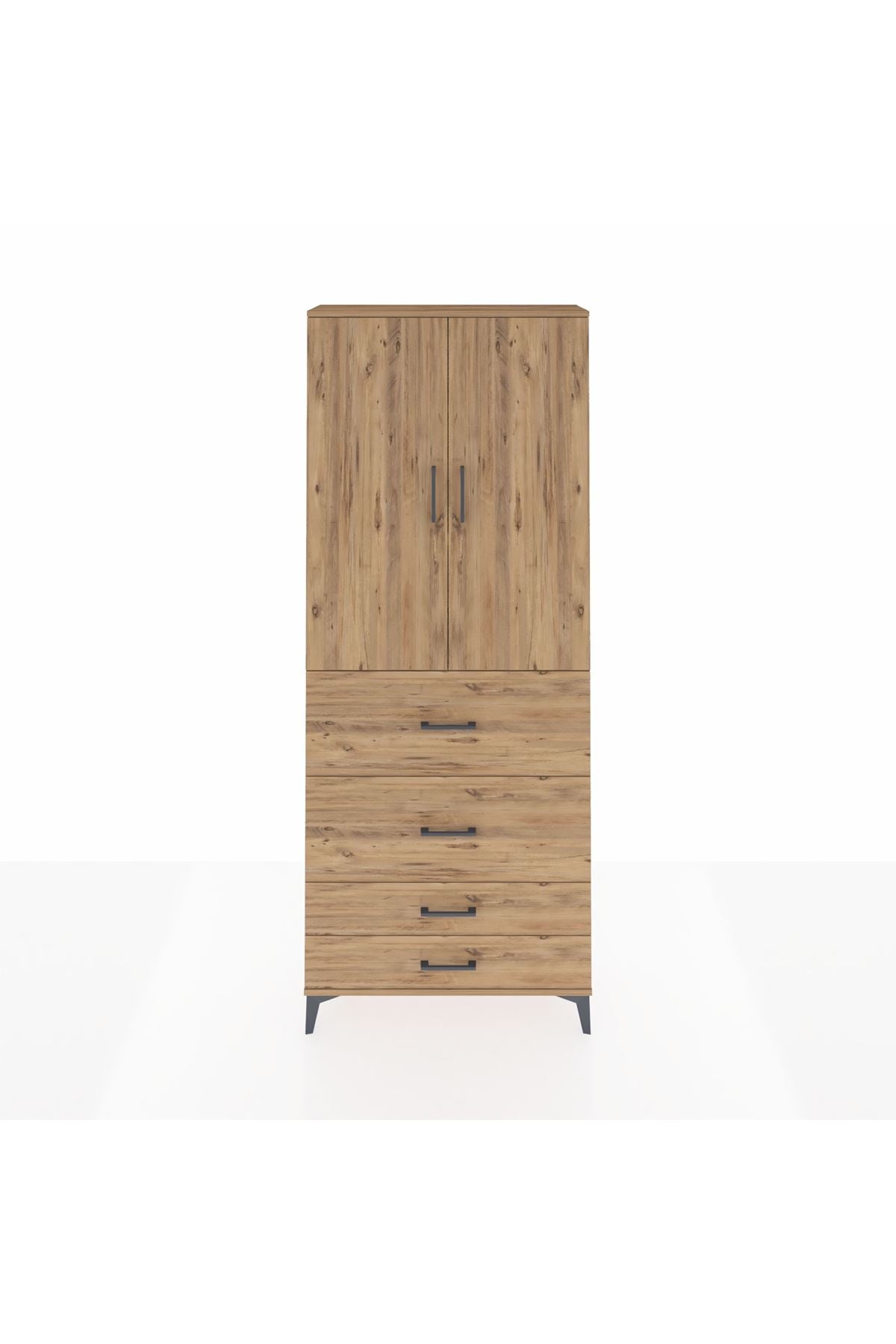 Arges Dolap 3 Raflı 4 Çekmeceli 2 Kapaklı 88x30x221 - S30M142V9A