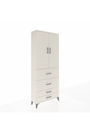 Arges Dolap 2 Raflı 4 Çekmeceli 2 Kapaklı 88x30x221 - S30M143V1A