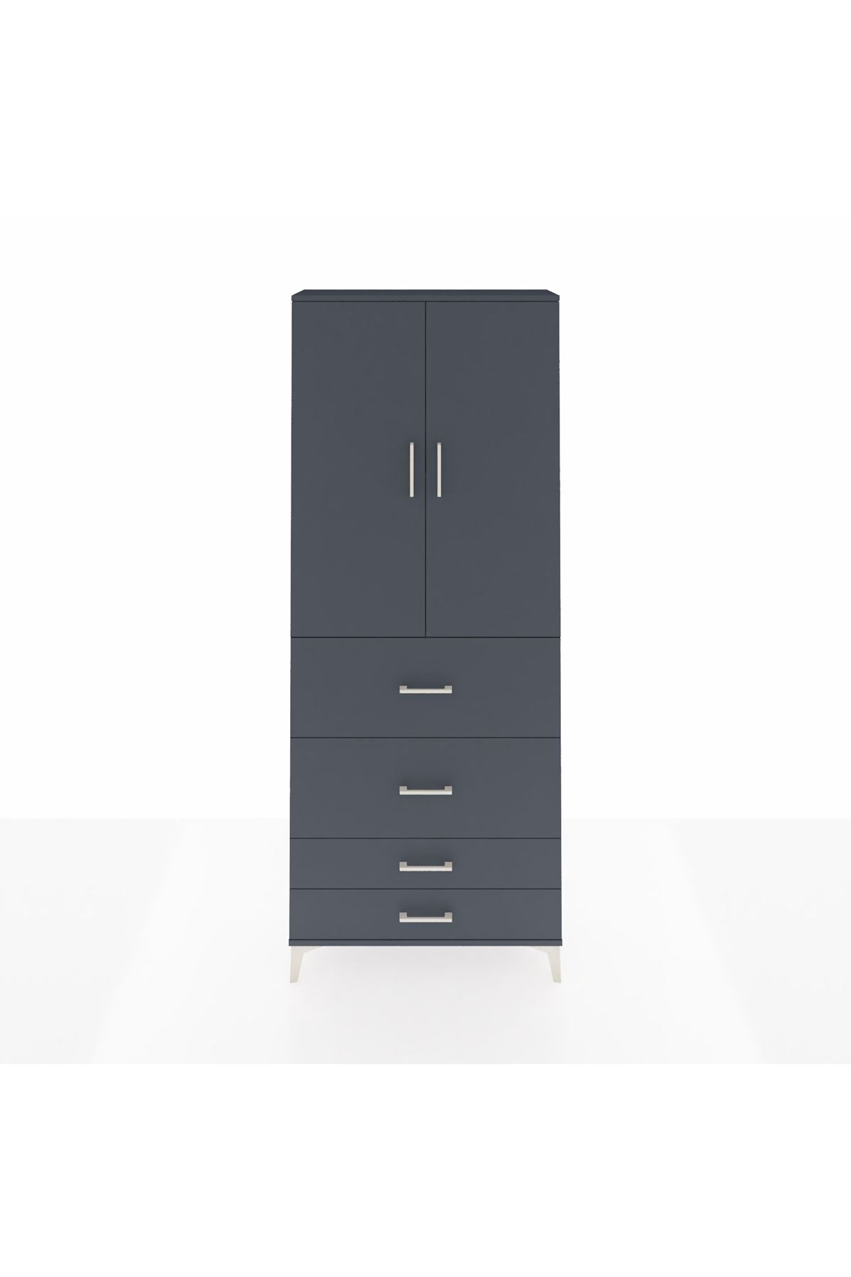 Arges Dolap 2 Raflı 4 Çekmeceli 2 Kapaklı 88x30x221 - S30M143V5A