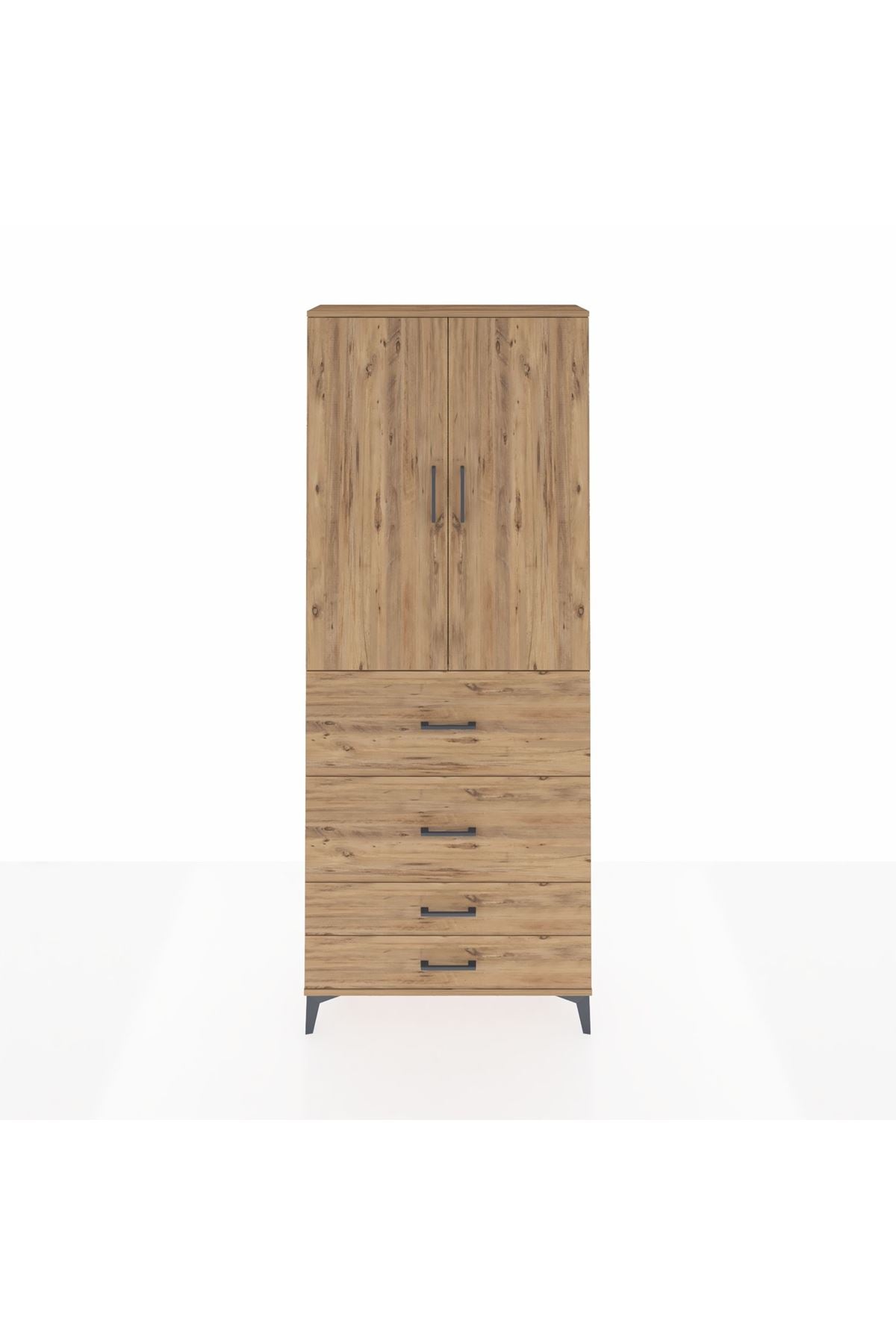 Arges Dolap 2 Raflı 4 Çekmeceli 2 Kapaklı 88x30x221 - S30M143V9A