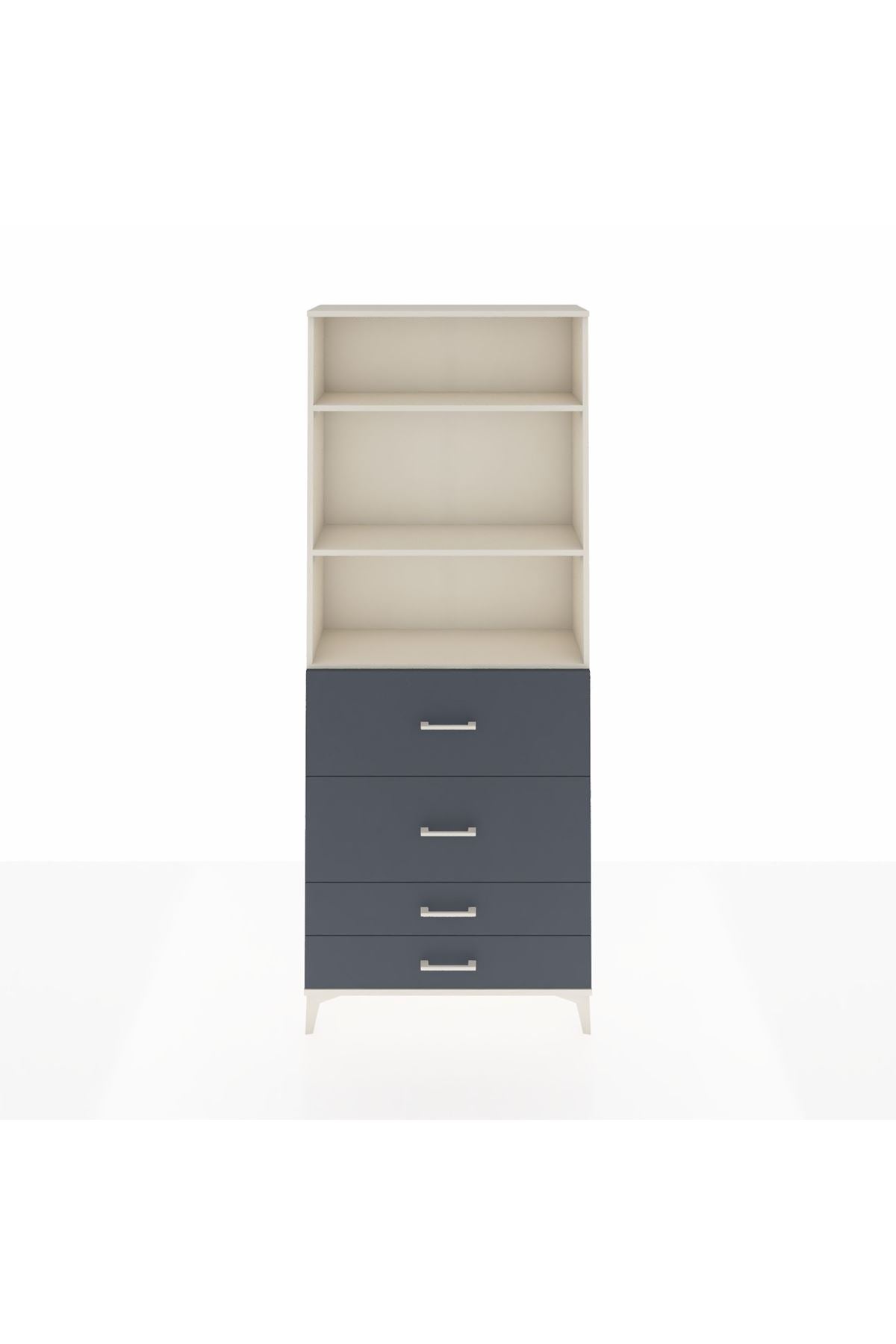 Arges Dolap 3 Raflı 4 Çekmeceli 88x30x221 - S30M144V2A