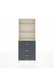 Arges Dolap 3 Raflı 4 Çekmeceli 88x30x221 - S30M144V2A