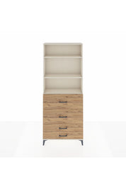 Arges Dolap 3 Raflı 4 Çekmeceli 88x30x221 - S30M144V3A