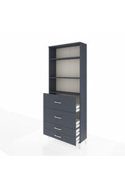Arges Dolap 3 Raflı 4 Çekmeceli 88x30x221 - S30M144V5A