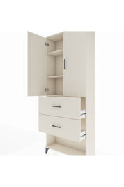 Arges Dolap 3 Raflı 2 Çekmeceli 2 Kapaklı 88x30x221 - S30M145V1A