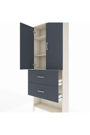 Arges Dolap 3 Raflı 2 Çekmeceli 2 Kapaklı 88x30x221 - S30M145V2A