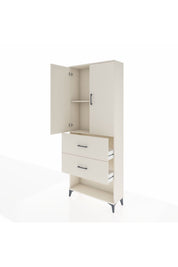 Arges Dolap 2 Raflı 2 Çekmeceli 2 Kapaklı 88x30x221 - S30M146V1A