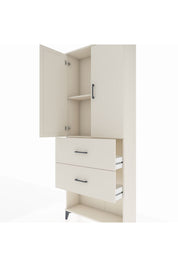 Arges Dolap 2 Raflı 2 Çekmeceli 2 Kapaklı 88x30x221 - S30M146V1A