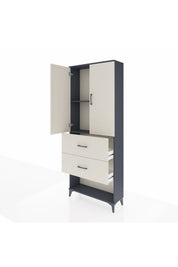 Arges Dolap 2 Raflı 2 Çekmeceli 2 Kapaklı 88x30x221 - S30M146V4A