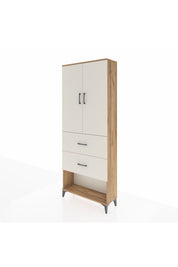 Arges Dolap 2 Raflı 2 Çekmeceli 2 Kapaklı 88x30x221 - S30M146V7A