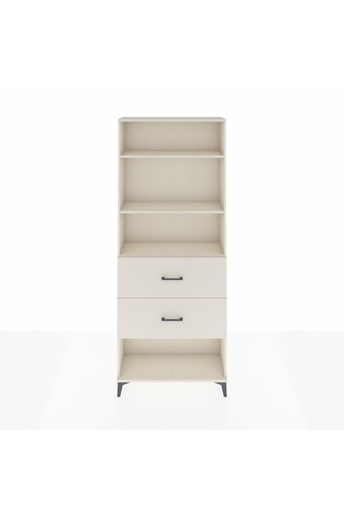 Arges Dolap 3 Raflı 2 Çekmeceli 88x30x221 - S30M147V1A