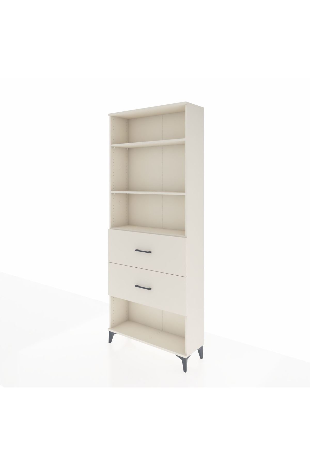 Arges Dolap 3 Raflı 2 Çekmeceli 88x30x221 - S30M147V1A