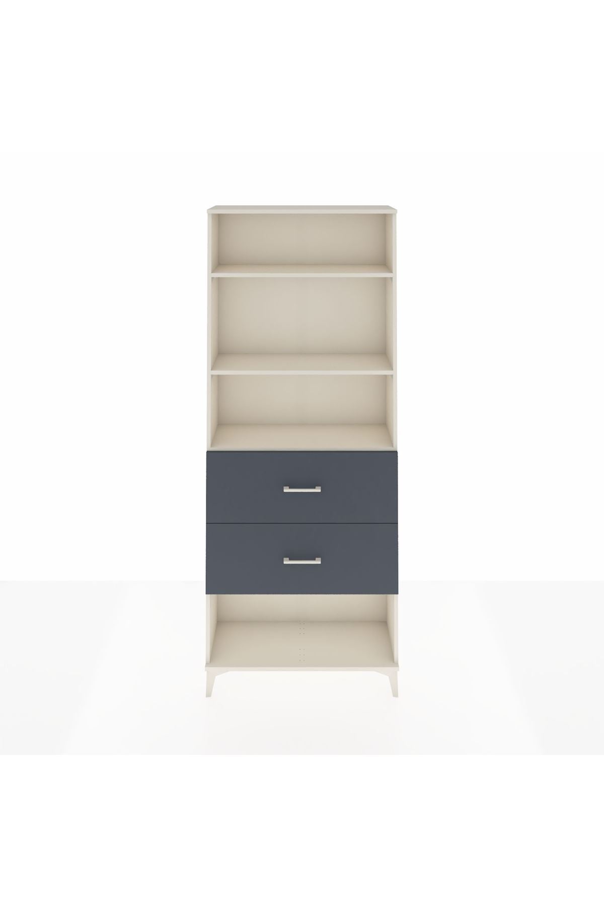 Arges Dolap 3 Raflı 2 Çekmeceli 88x30x221 - S30M147V2A
